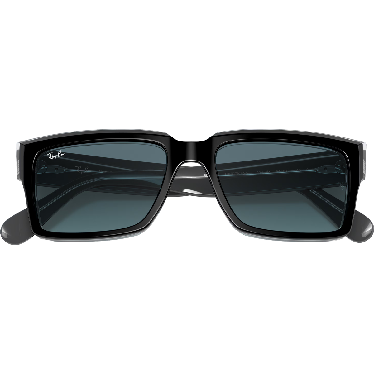 Inverness - Polished Black On Transparent/Blue Gradient