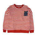 Red Striped Crewneck T Shirt