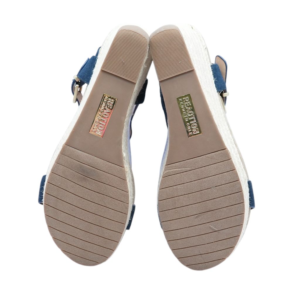 Blue Wedged Sandals
