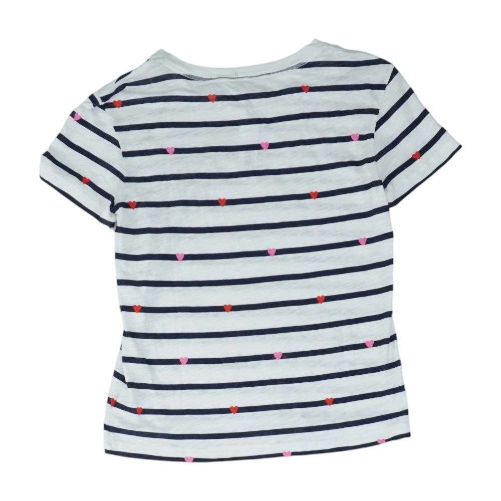White Striped Crewneck T-Shirt