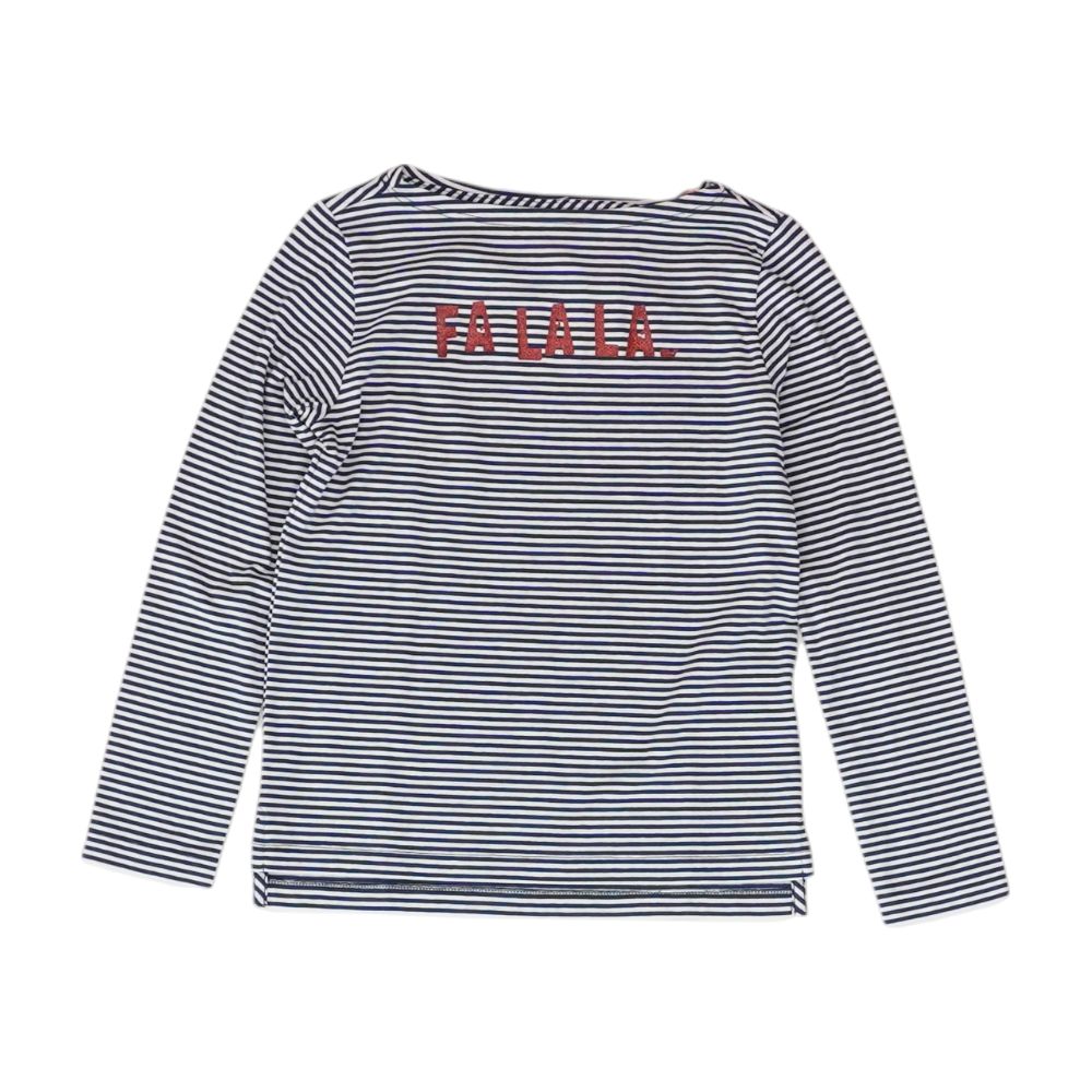 Navy Striped Crewneck T-Shirt