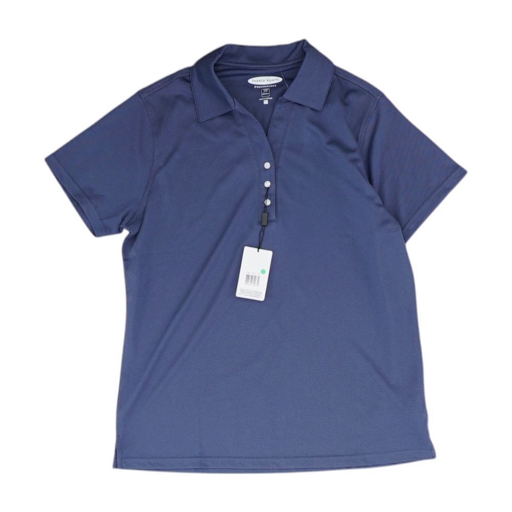 Blue Solid Polo Polo
