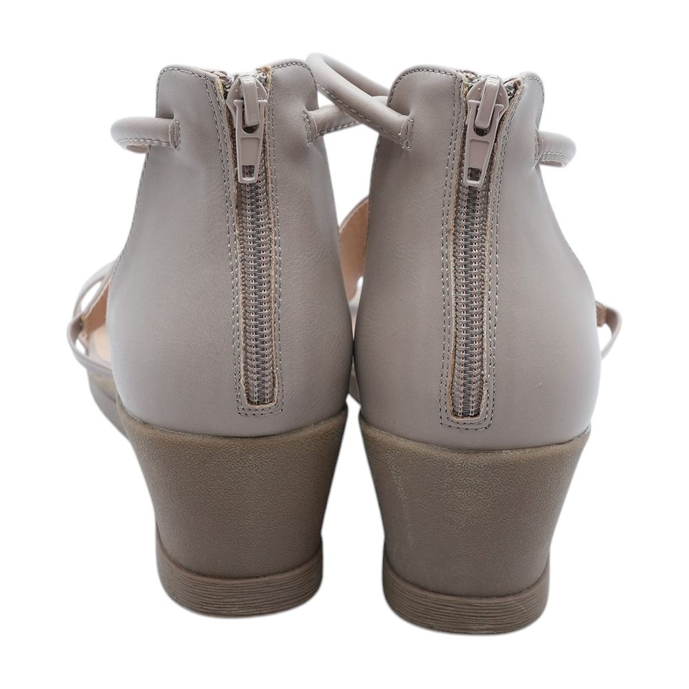 Brown Wedged Sandals