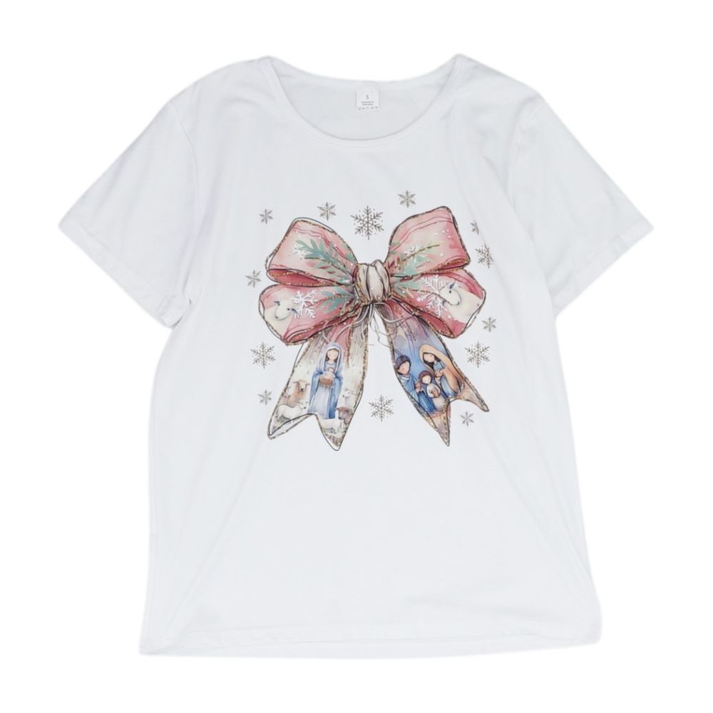 White Graphic Crewneck T-Shirt
