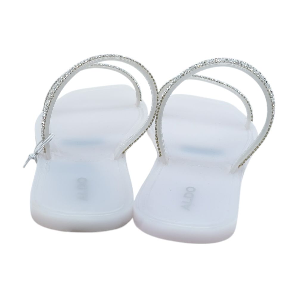 Silver Flat Sandals