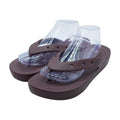 Burgundy Flip Flop Sandals