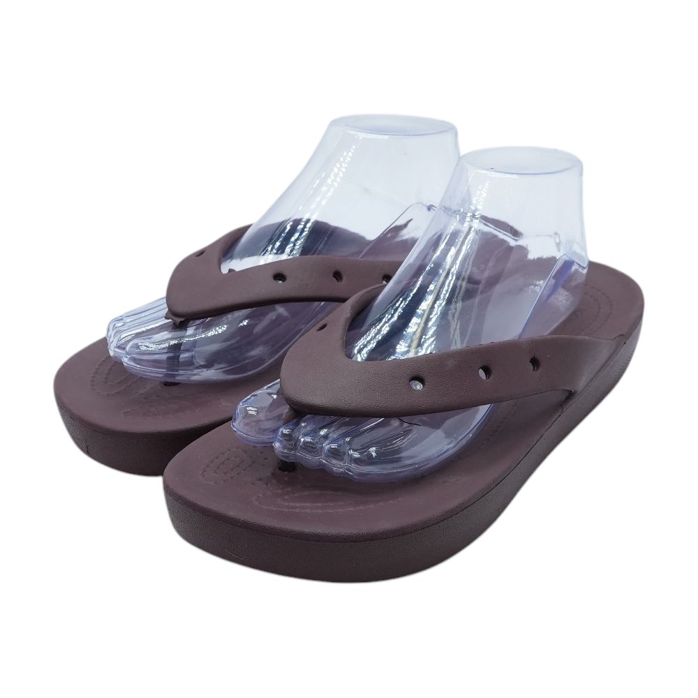 Burgundy Flip Flop Sandals