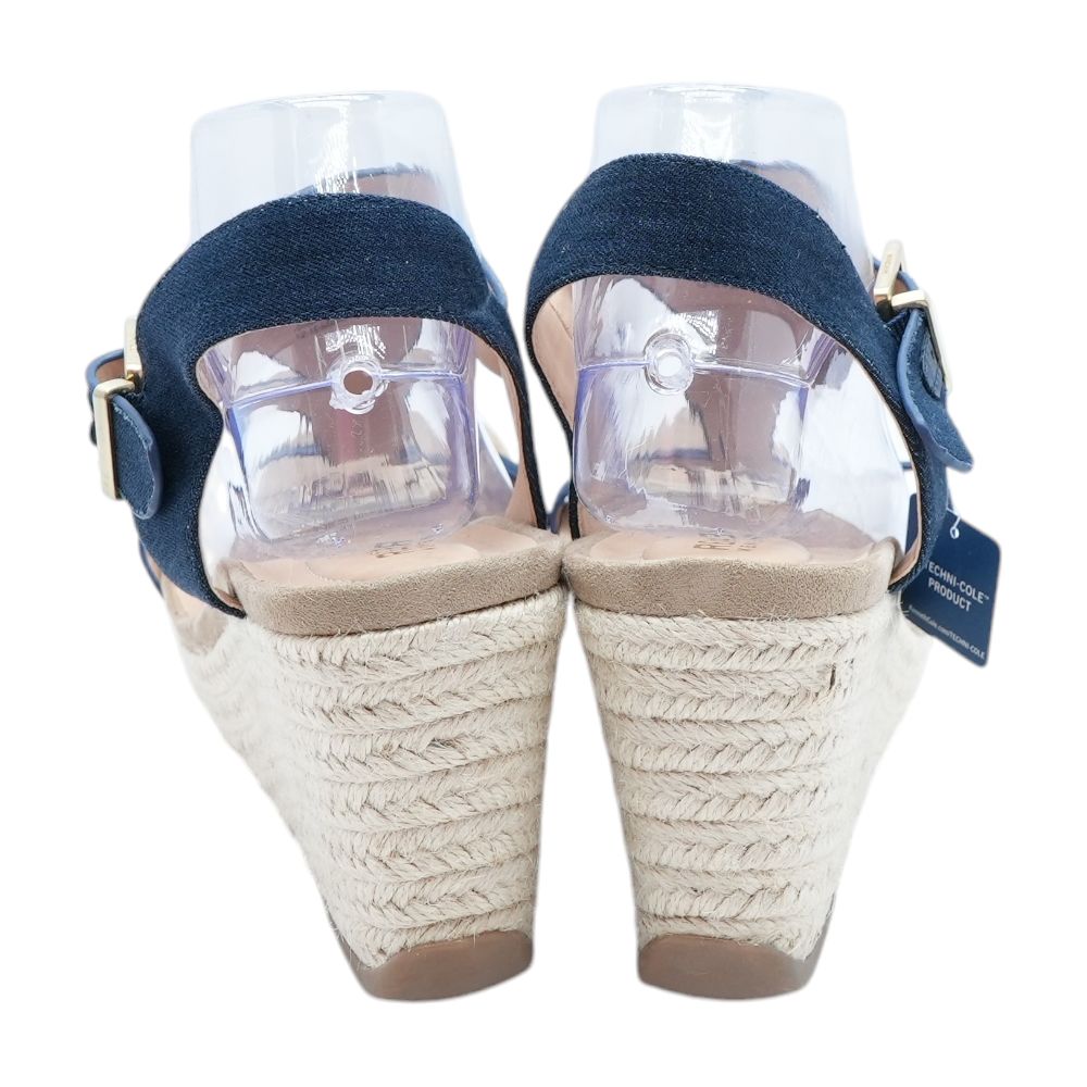 Blue Wedged Sandals