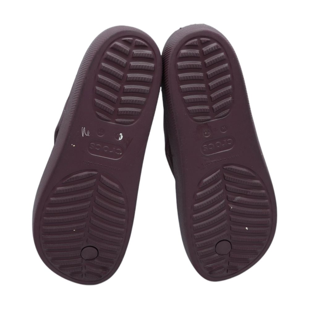 Burgundy Flip Flop Sandals