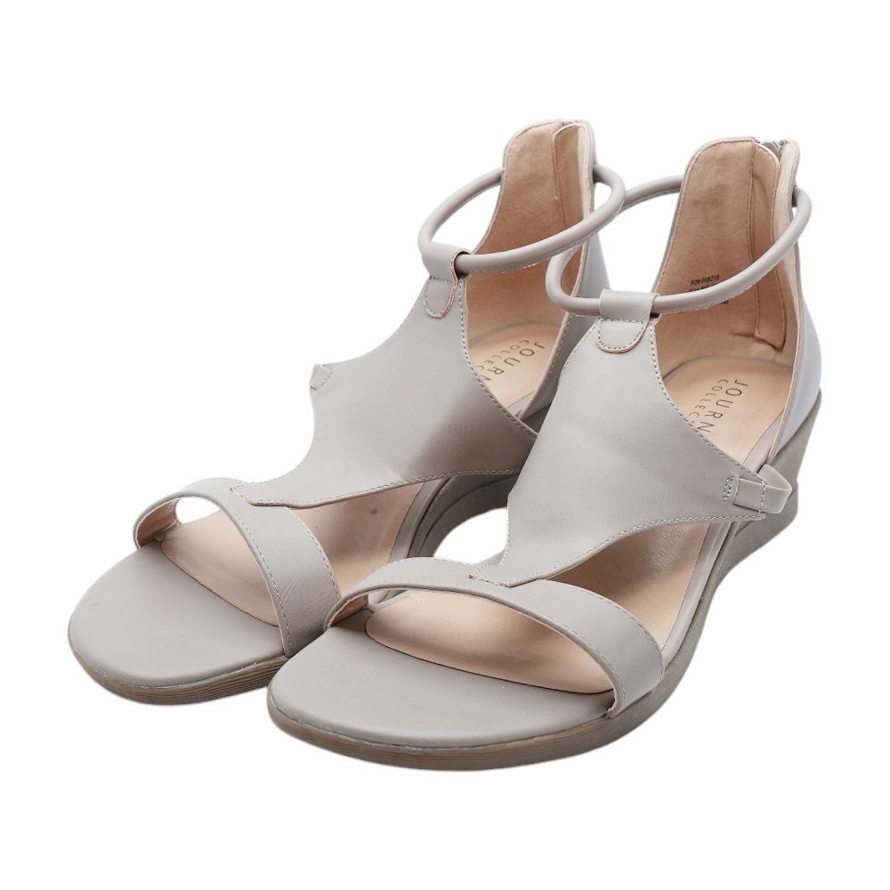 Brown Wedged Sandals