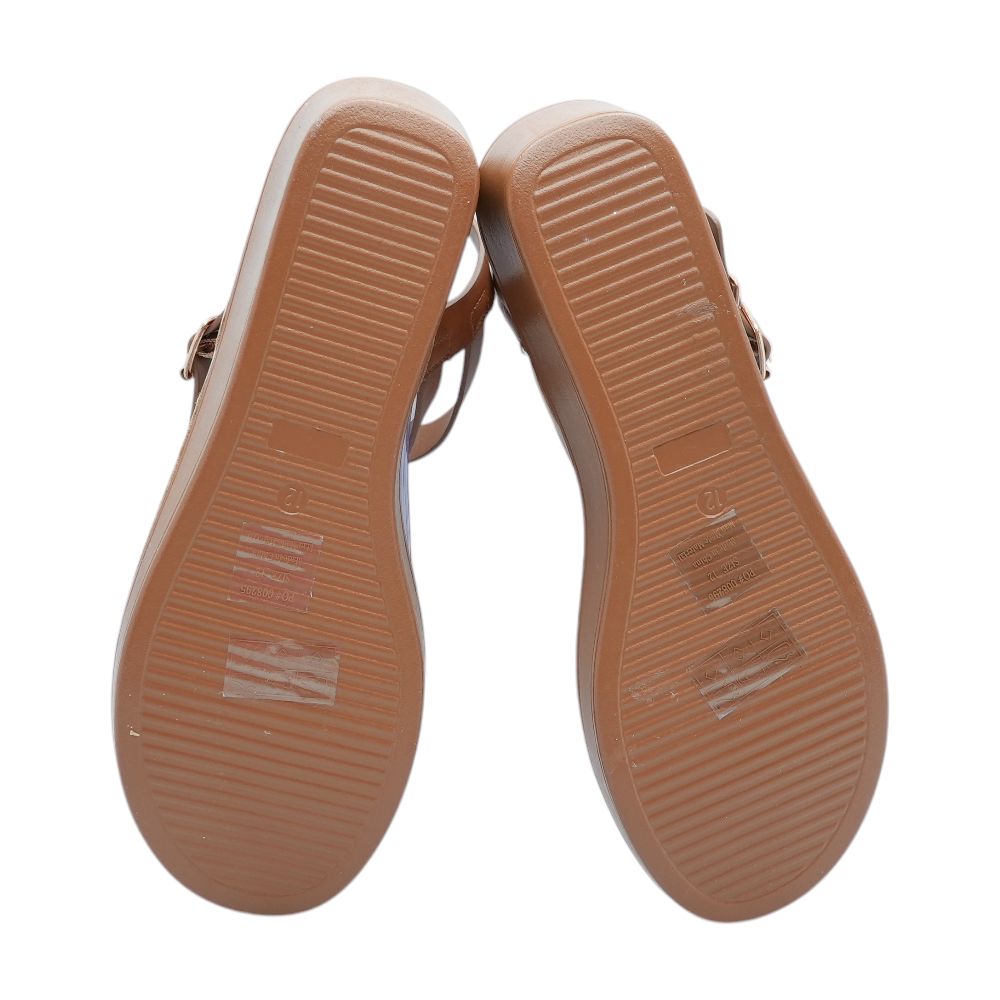 Brown Wedged Sandals