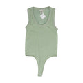 Green Solid Bodysuit Tank