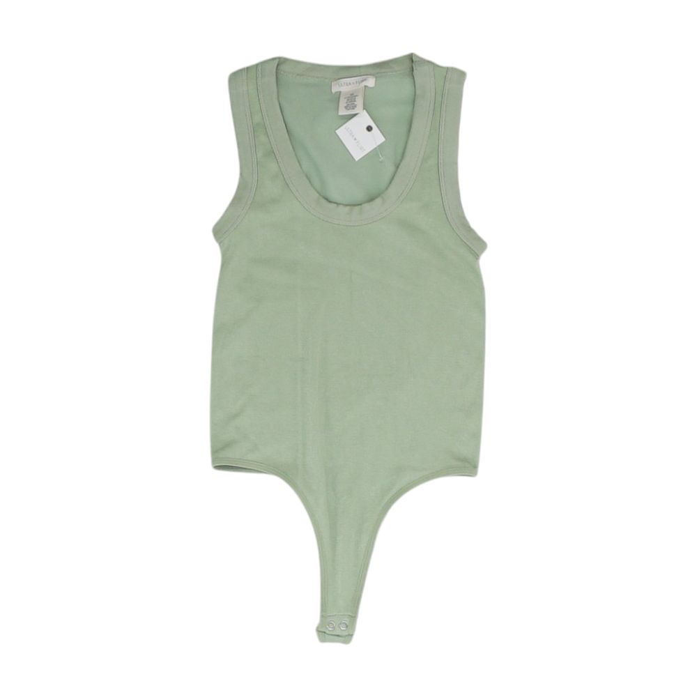 Green Solid Bodysuit Tank