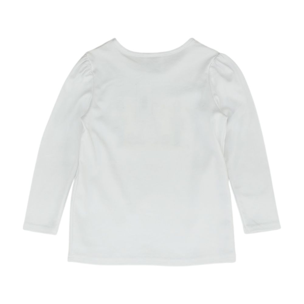 White Embroidery Detail Crewneck T-Shirt
